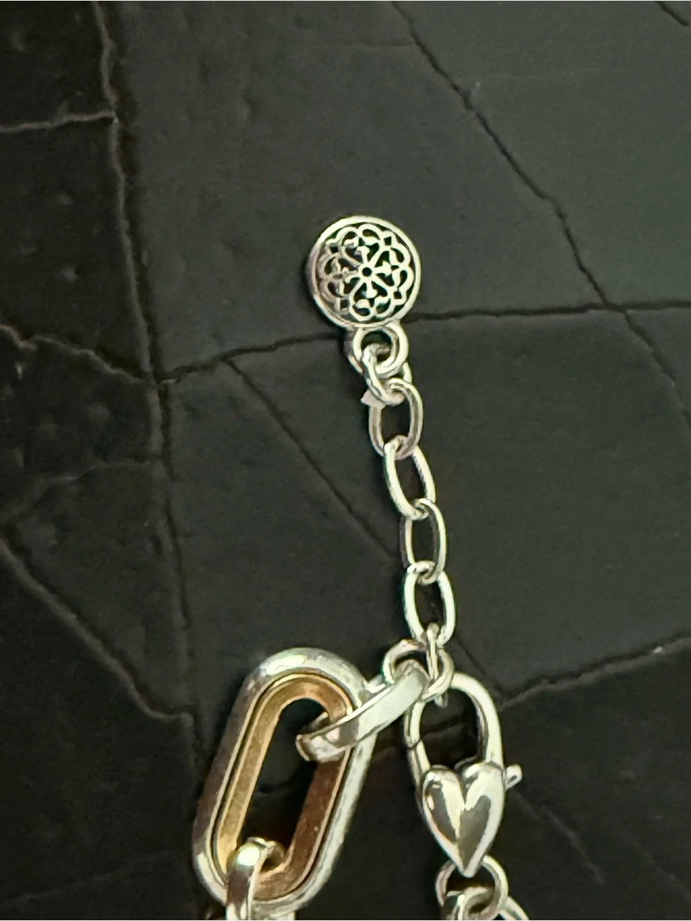 Brighton Ferrara Medici Two Tone Link Bracelet - Silver & Gold